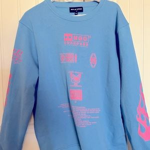 Blue oversized pullover